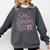 Senior 2026 Class Of 2026 Coquette Pink Bow Graduation Comfort Colors Sweatshirt Pepper