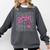 Senior 2026 Class Of 2026 Coquette Pink Bow Graduation Moms Comfort Colors Sweatshirt Pepper