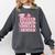 Senior 2026 Class Of 2026 Cute Coquette Pink Bow Graduation Comfort Colors Sweatshirt Pepper