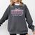Senior 2026 Coquette Bow Class Of 2026 Graduation Graduate Comfort Colors Sweatshirt Pepper