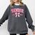 Senior 2026 Coquette Pink Bow Class Of 2026 Graduation Girls Comfort Colors Sweatshirt Pepper