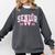 Senior 2026 Coquette Pink Bow Girls Class Of 2026 Graduation Comfort Colors Sweatshirt Pepper