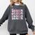 Senior 2027 Class Of 2027 Coquette Pink Bow Graduation 2027 Premium Tri-Blend Comfort Colors Sweatshirt Pepper