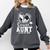 Senior Aunt Class Of 2026 Soccer Graduation Heart Comfort Colors Sweatshirt Pepper