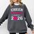 Senior Cheerleader Grandma Cheer Class Of 2026 Graduation Comfort Colors Sweatshirt Pepper