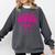 Senior Class Of 2026 Coquette Pink Bow Graduation 2026 Comfort Colors Sweatshirt Pepper