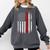 Senior Class Of 2026 Patriotic American USA Flag Graduation Comfort Colors Sweatshirt Pepper
