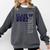 Senior Class Of 2027 Graduation Year High School & College Comfort Colors Sweatshirt Pepper