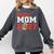 Senior Football Mom 2027 Team Class Of 2027 Graduation Mom Comfort Colors Sweatshirt Pepper