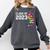 Senior Graduation Class Of 2023 Aunt Senior Tie Dye Comfort Colors Sweatshirt Pepper