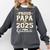 Senior Graduation Proud Papa 2025 Graduate Class Matching Comfort Colors Sweatshirt Pepper