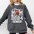 Senior Mom Class Of 2024 Football Proud Mom Graduation Comfort Colors Sweatshirt Pepper