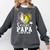 Senior Papa Class Of 2026 Baseball Softball Graduation Heart Comfort Colors Sweatshirt Pepper