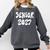 Senior Retro Class Of 2027 Graduation High School College Comfort Colors Sweatshirt Pepper