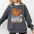 Senior Sister Class Of 2026 Basketball Graduation Heart Comfort Colors Sweatshirt Pepper