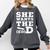 She Wants The EdD Graduation Doctorate EdD Graduate Comfort Colors Sweatshirt Pepper