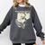 Skeleton Read More Books Comfort Colors Sweatshirt Pepper