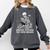 Skeleton Reading Book Anxious Stressed True Crime Obsessed Comfort Colors Sweatshirt Pepper