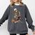 Skeleton Reading Book Halloween Bookworm Bibliophile Reader Comfort Colors Sweatshirt Pepper