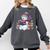 Snowman Reading Book Lovers Christmas Bookworm Librarian Comfort Colors Sweatshirt Pepper