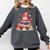 Snowman Reading Books Lovers Christmas Librarian Bookworm Comfort Colors Sweatshirt Pepper