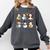 Snowman Reading Books Teacher Christmas Librarian Bookworm Comfort Colors Sweatshirt Pepper