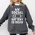 My Social Battery Is Dead Introvert Quote Comfort Colors Sweatshirt Pepper