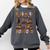 Spooky Halloween Bookshelf Bookcase Read More Books Comfort Colors Sweatshirt Pepper