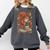 Squirrel Reading Book Lovers Fall Leaves Library Books Comfort Colors Sweatshirt Pepper