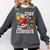 Stay Curious Monkey Reading Book Lover Bookworm Comfort Colors Sweatshirt Pepper
