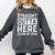 Straight Outta Here Class Of 2018 Senior Graduation Comfort Colors Sweatshirt Pepper