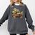 Sulcata Tortoise Reading A Book Comfort Colors Sweatshirt Pepper