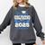 Super Proud Girlfriend Of 2025 Graduate Graduation Family Comfort Colors Sweatshirt Pepper