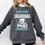 Super Proud Grandma Of A PHD Graduate Senior Graduation Comfort Colors Sweatshirt Pepper