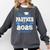 Super Proud Partner Of 2025 Graduate Graduation Family Comfort Colors Sweatshirt Pepper
