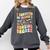 i Survived My Fiance's Nursing Degree Graduation Groovy Premium Comfort Colors Sweatshirt Pepper