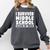 I Survived Middle School Class Of 2018 Graduation Comfort Colors Sweatshirt Pepper