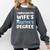 i Survived My Wifes Masters Degree MBA College Graduation Comfort Colors Sweatshirt Pepper