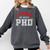 I Survived My Wife's PhD Graduation Slim Fit Shirt Comfort Colors Sweatshirt Pepper