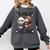 Teacher Bookworm Book Lover Panda Reading Book Librarian Tee Comfort Colors Sweatshirt Pepper