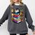 Teacher Librarian Kawaii Penguin Book Lover Penguin Comfort Colors Sweatshirt Pepper