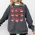 Teacher Valentines Day Reading Book Lover Bookworm Library Comfort Colors Sweatshirt Pepper