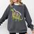 Teachersaurus Dinosaur Teachers Dino Reading Book Librarian Comfort Colors Sweatshirt Pepper