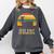 Test Day No Probllama Silhouette Teacher Student Graduation Comfort Colors Sweatshirt Pepper