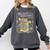 History Month Books Retro Black African Teacher Women Comfort Colors Sweatshirt Pepper