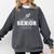 Track & Field Senior Mom 2025 Graduation Year Comfort Colors Sweatshirt Pepper