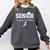 Track & Field Senior Mom Class Of 2026 Graduation 26 Comfort Colors Sweatshirt Pepper