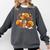 Turkey Reading Books Fall Thanksgiving Teacher Librarian Comfort Colors Sweatshirt Pepper
