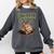 Unearth A Story Fox Reads a Book Comfort Colors Sweatshirt Pepper