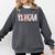 Valentines Day NICU Nurse Cute Bear Neonatal ICU Graduation Comfort Colors Sweatshirt Pepper